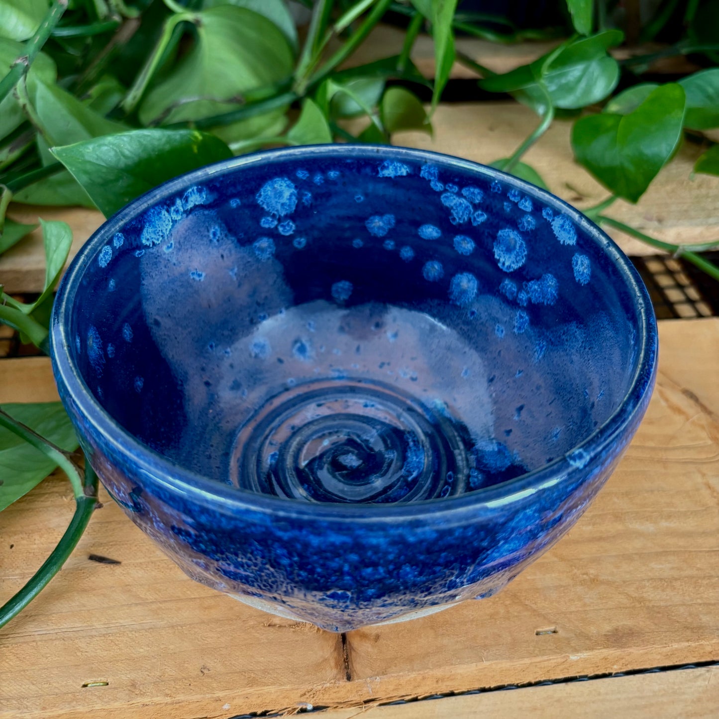 #329 Midnight Statice Bowl