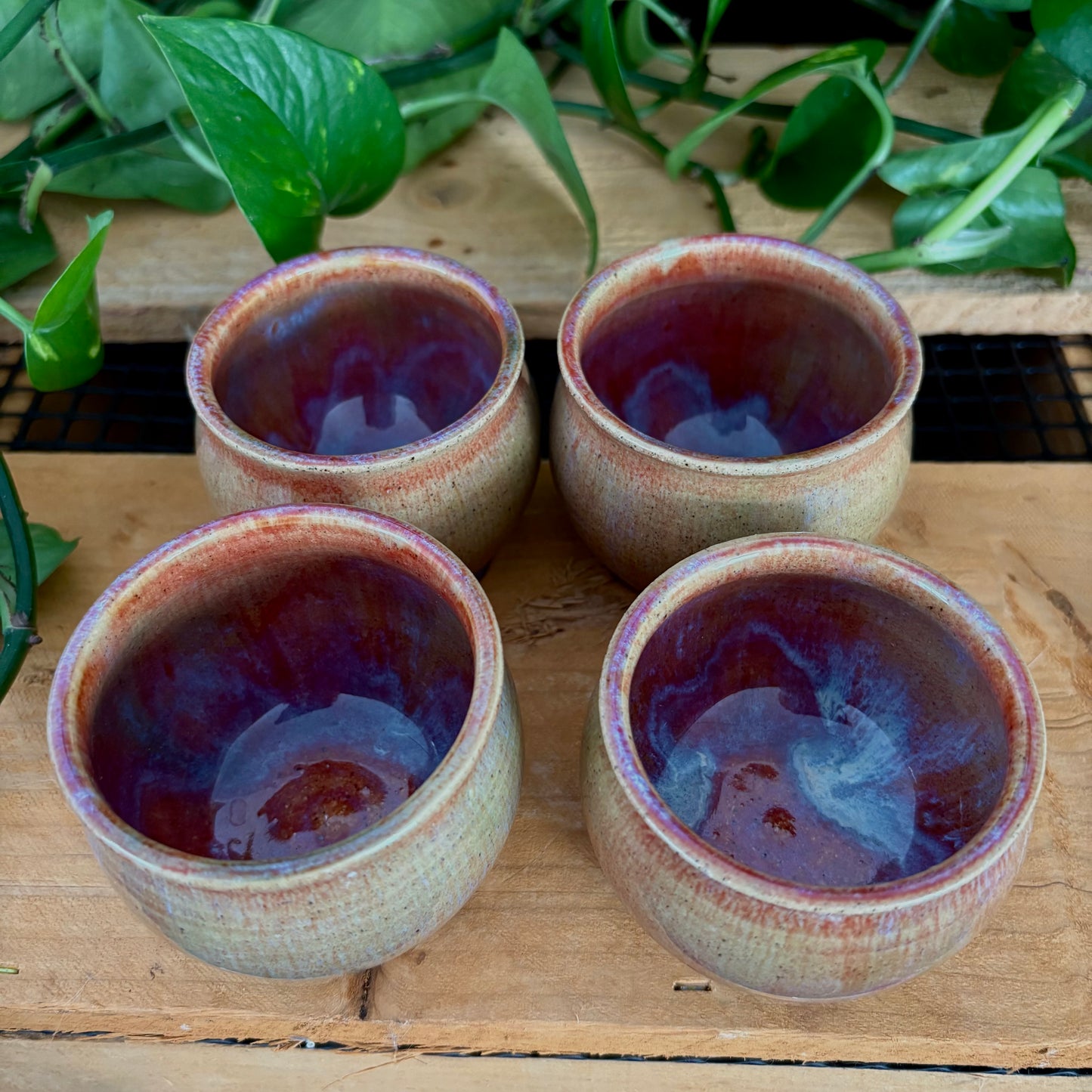 #338 Hyacinth Sake Set