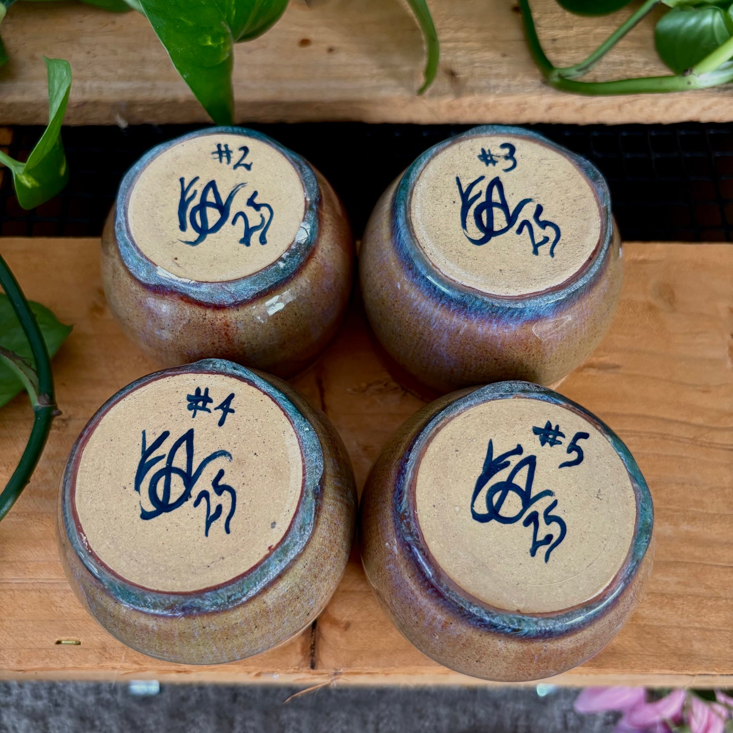 #338 Hyacinth Sake Set